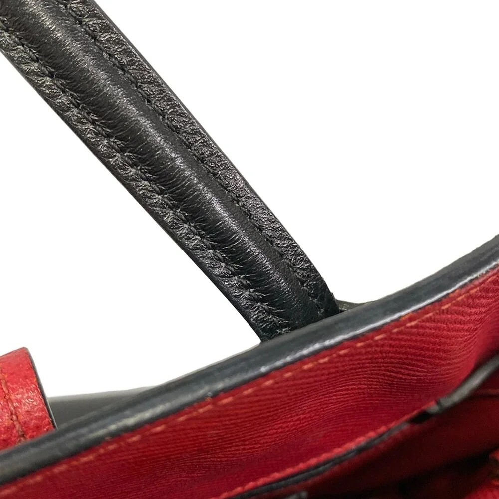 Prada Handbag BN2755 Black Red